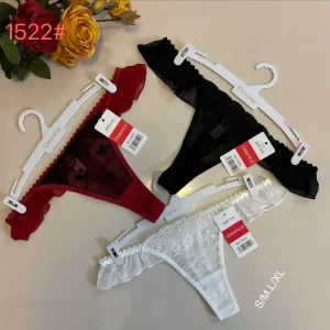Wybór klientów Greence Stringi Damskie Koronkowe S/M/L/XL Czerwone Czarne Białe