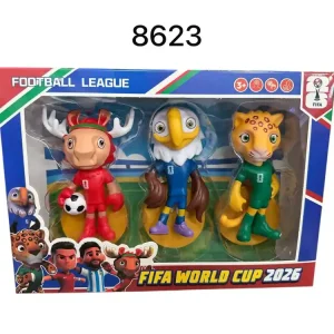 Zestaw figurek FIFA World Cup 2026 3+ Czerwony Niebieski Zielony Zniżka
