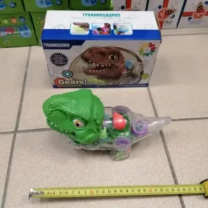 Zniżka Zabawka Elektryczny Tyranozaur Zębatki Zielony