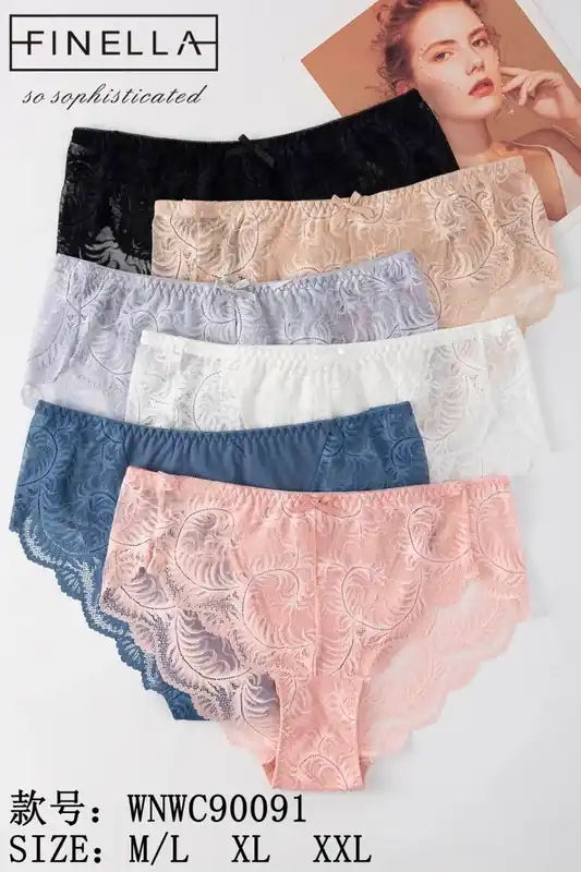 Finella Damskie Majtki Koronkowe M/L XL XXXL Wielokolorowe Oferta czasowa