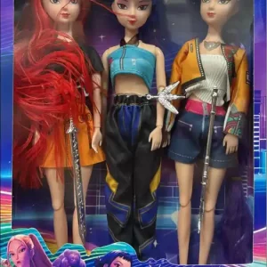 Zestaw 3 lalek Fashion Happy Doll czerwono-niebiesko-fioletowe Bestseller