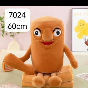 Wyprzedaż Maskotka z kocykiem brązowa 60cm