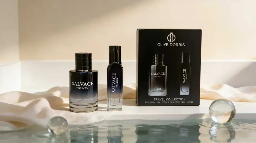 Bezpieczne zakupy Zestaw perfum męskich Clive Doris Salvace 50ml + 20ml