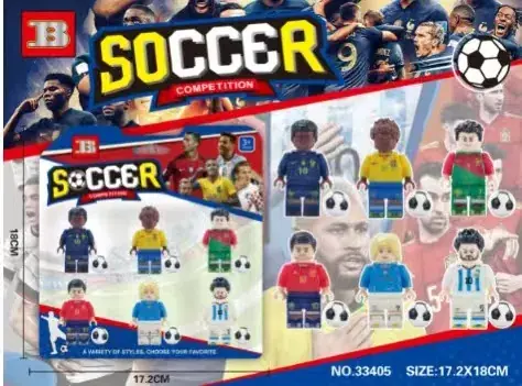 Zestaw figurek piłkarskich Soccer Competition 17x18cm Nowy