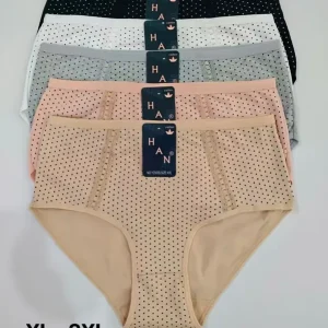 Bielizna damska H bawełniane figi XL-3XL kropki Nie przegap