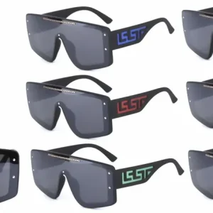 Okulary przeciwsłoneczne LST 872 Oversize Czarne Ostatnia szansa
