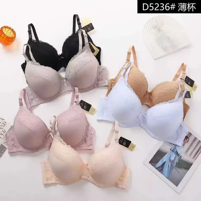 Tani Biustonosz push-up koronkowy damski D5236 wielokolorowy