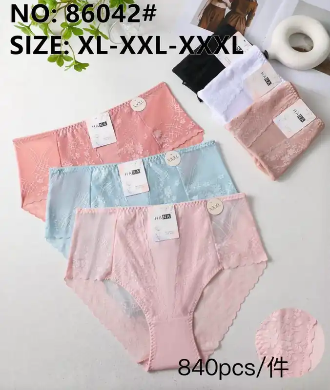 Hana Majtki Damskie Koronkowe XL-XXL-XXXL Różowe Niebieskie Niska cena