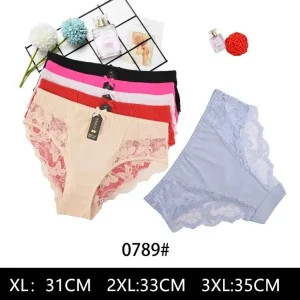 Wybór klientów Figi damskie koronkowe XL-3XL beżowe czarne różowe