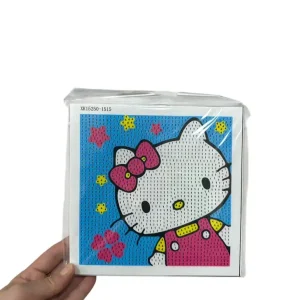 Zestaw DIY diament malowania Hello Kitty 15x15cm Bestseller