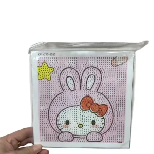 Zestaw DIY diamentowe malowanie Hello Kitty 15x15cm Nowy