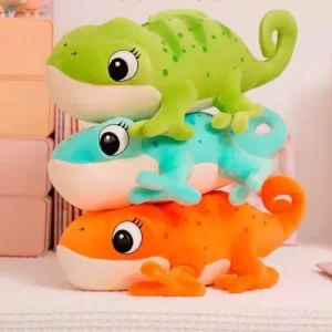 Tylko dziś Maskotka Chameleon Mix Kolory 45 cm Zielony Niebieski Pomarańczowy