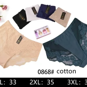 Wybór klientów Majtki damskie bawełniane koronkowe XL-3XL 0868#