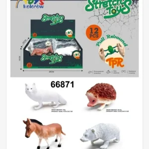Stretch Toys 7 Toys Kolorowów Zestaw Zwierząt Rozciągliwych Darmowy zwrot