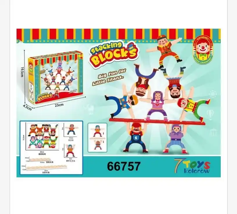 Bezpieczna płatność Stabilne Bloki Stacking Blocks Little Titans 7TOYS